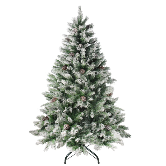 Medium Flocked Angel Pine Artificial Christmas Tree - 7' - Unlit