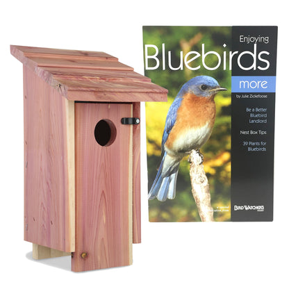 Red Cedar Bluebird Wild Bird House, 2 Pack 13'' Tall